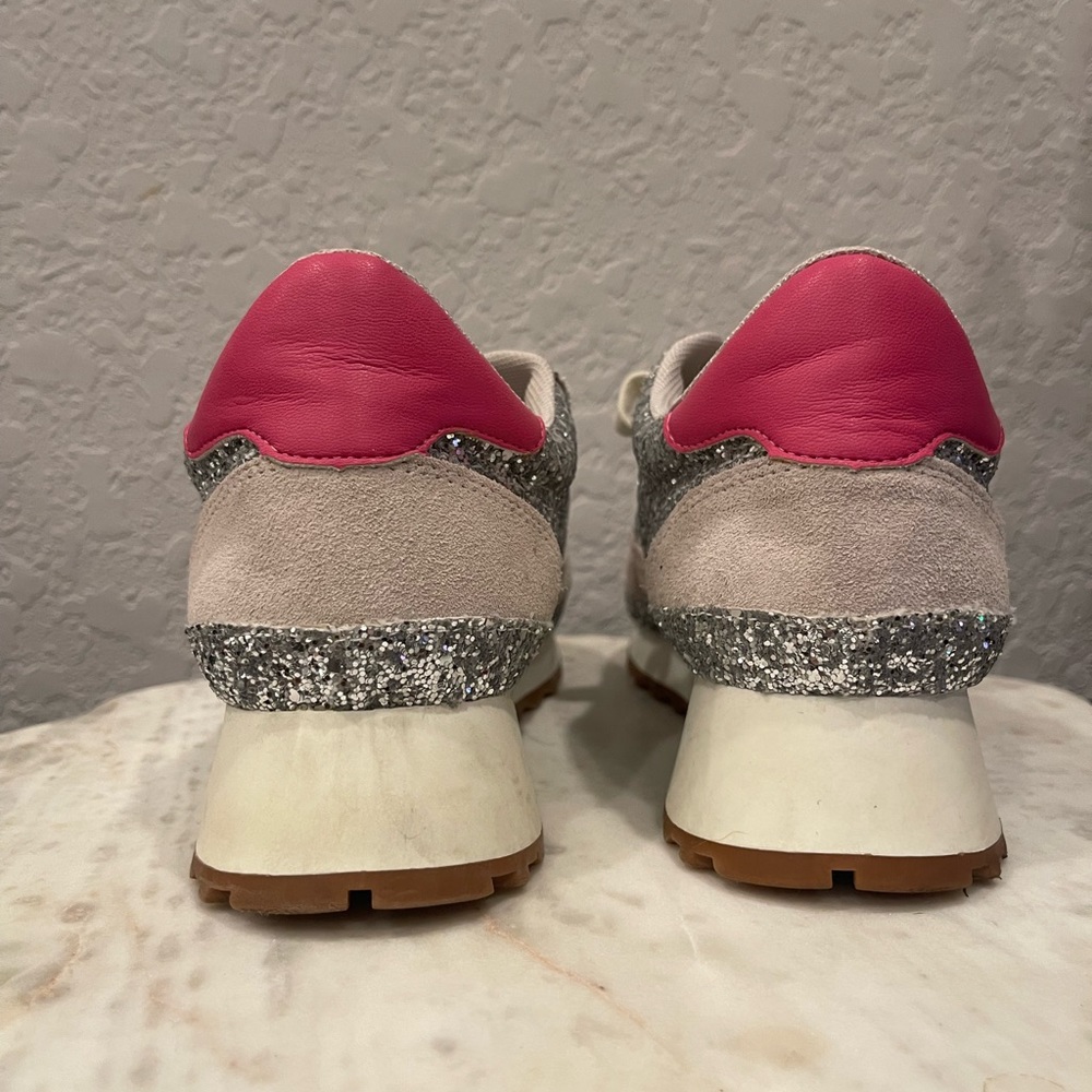 Steve Madden Silver Glitter Women’s Sneakers Size: 7.5 - Picture 3 of 6